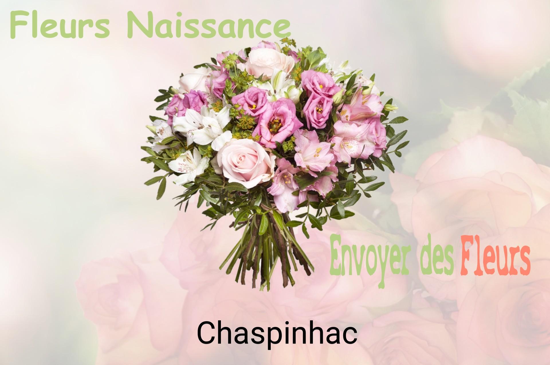 Bouquet de fleurs de naissance livré à Chaspinhac
